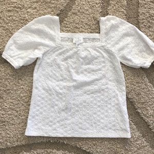 Loft white top size 6.